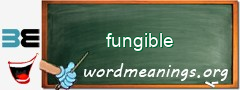 WordMeaning blackboard for fungible